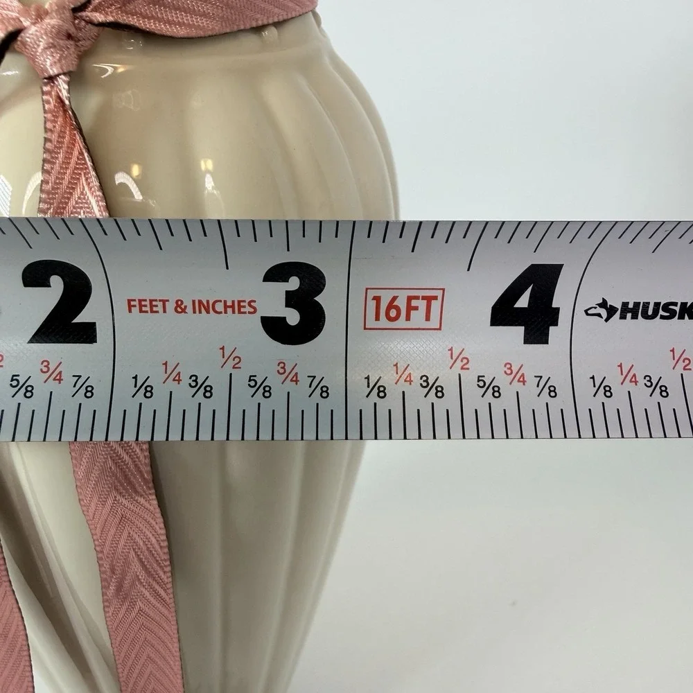 Lenox Tied with Love Bryanna Bud Vase‎ Ivory w/ Gold Trim - 8.5